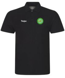 Glan Conwy FC Black Cotton Polo