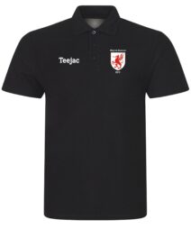 Rhyl RFC Cotton Polo Black or Red
