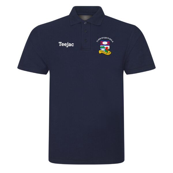 Clwb Rygbi'r Bala Junior Navy or Red Cotton Polo - Image 2