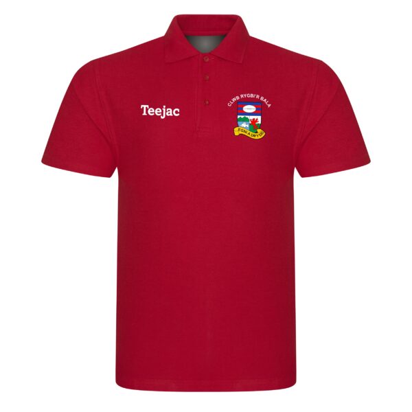 Clwb Rygbi'r Bala Junior Navy or Red Cotton Polo