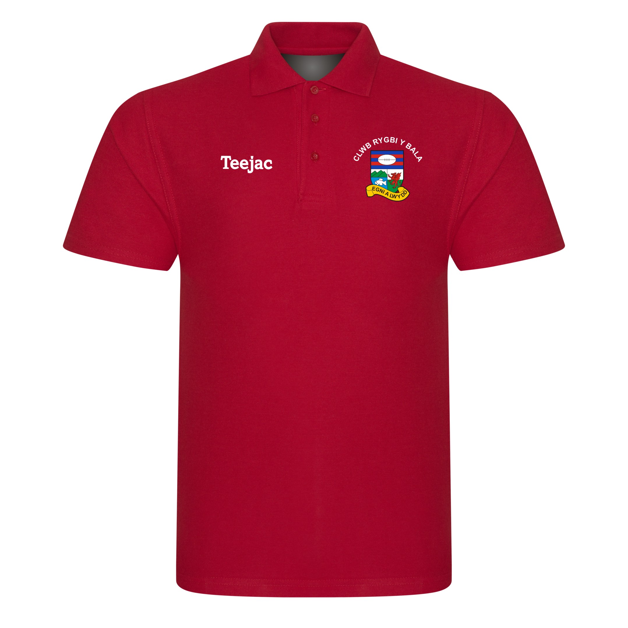 Clwb Rygbi Y Bala Navy or Red Cotton Polo