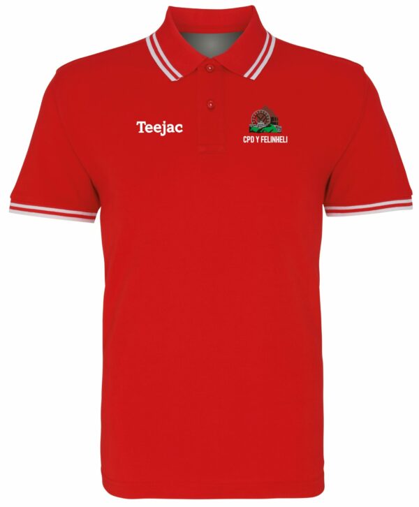 CPD Y Felinheli Tipped Cotton Polo