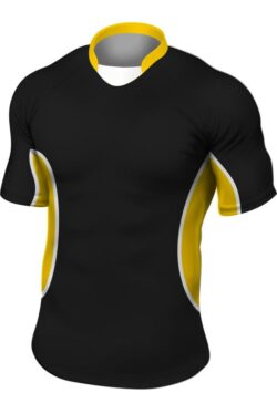 Black/Gold Rugby Shirt, Shorts & Socks
