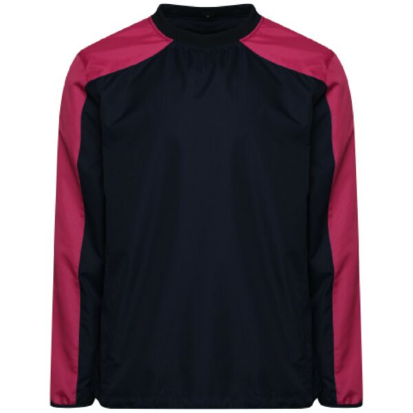 Black Maroon Contact Top