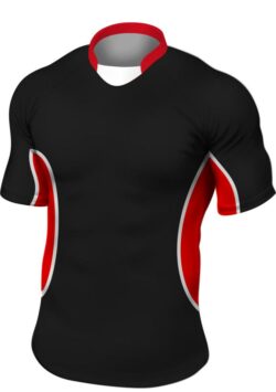 Black/Red Rugby Shirt, Shorts & Socks