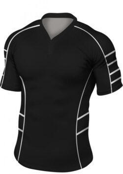 Black Rugby Shirt, Shorts & Socks