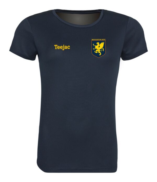 Broughton RUFC Ladies Quick Dry T-Shirt