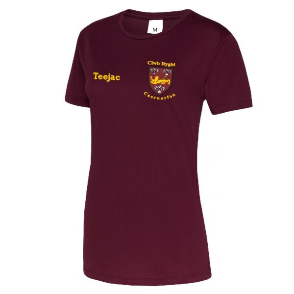 Caernarfon RFC Ladies Fit Sports T-Shirt