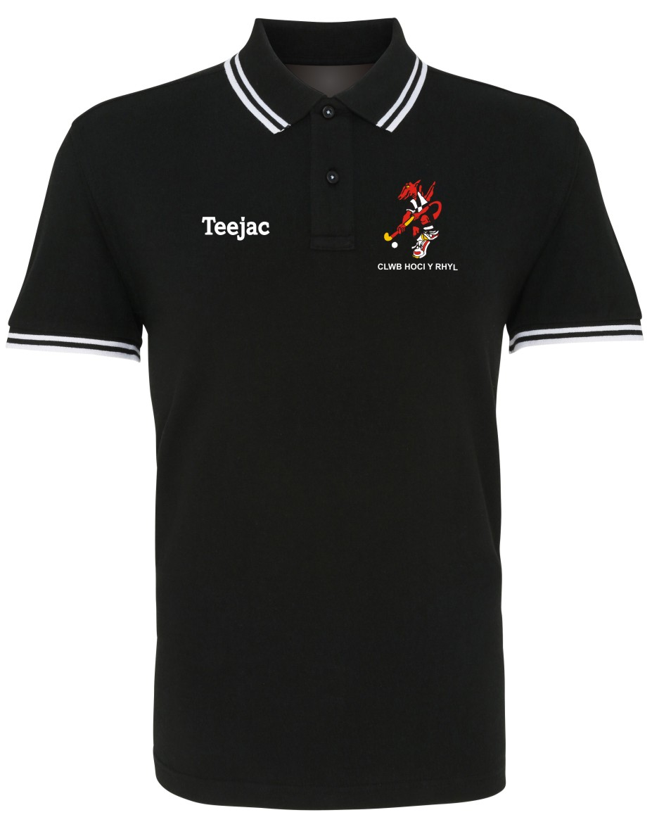 Clwb Hoci Y Rhyl Classic Tipped Polo - Teejac