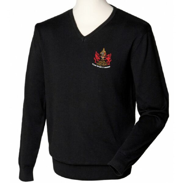 Clwb Rygbi Llambed V-Neck Jumper - Teejac