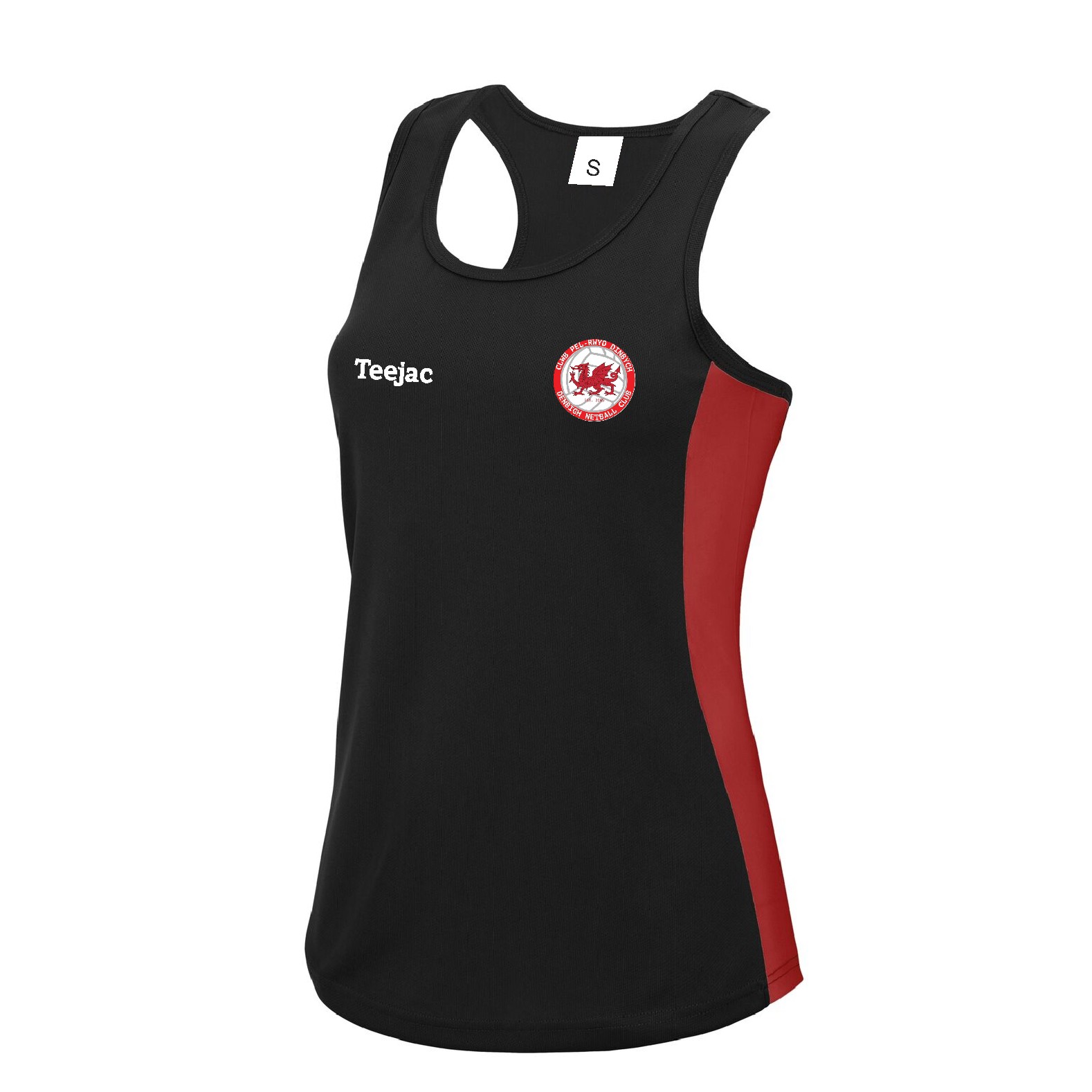 Denbigh Netball Ladies Fit Vest - Teejac