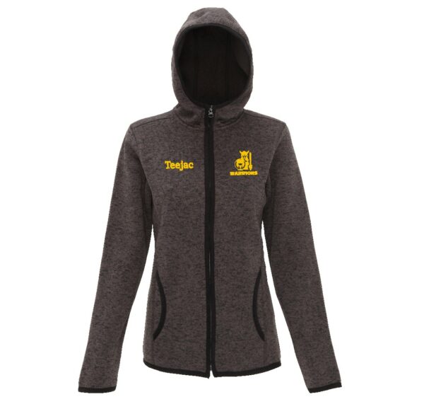 Flint RFC Warriors Women's Melange Fleece Knit Jacket