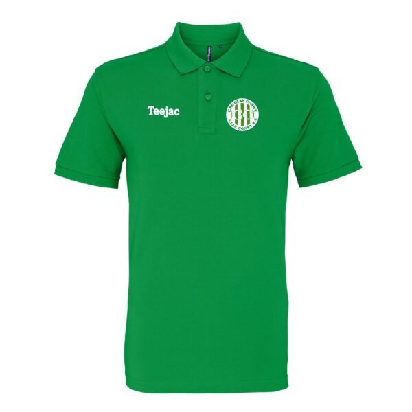Glan Conwy FC Green Cotton Polo
