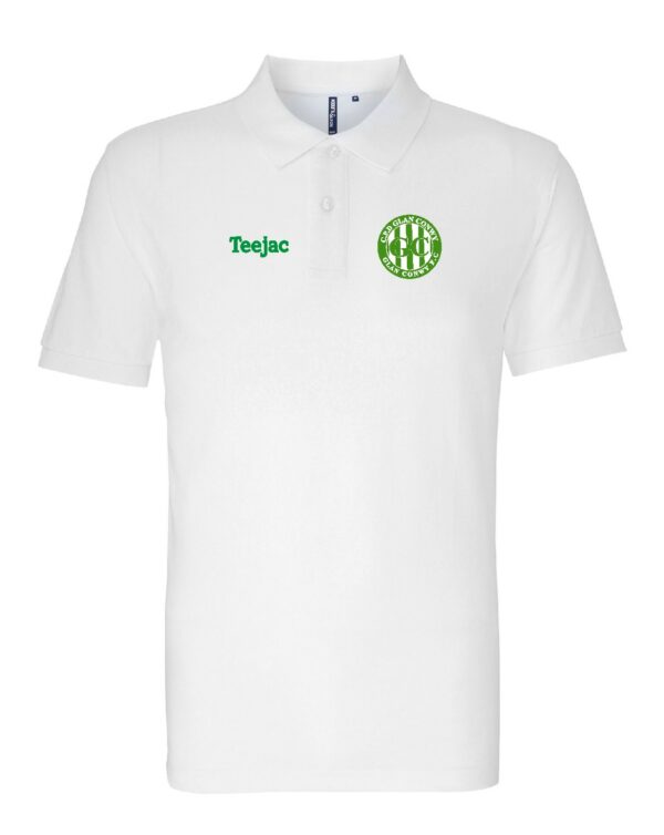 Glan Conwy FC White Cotton Polo