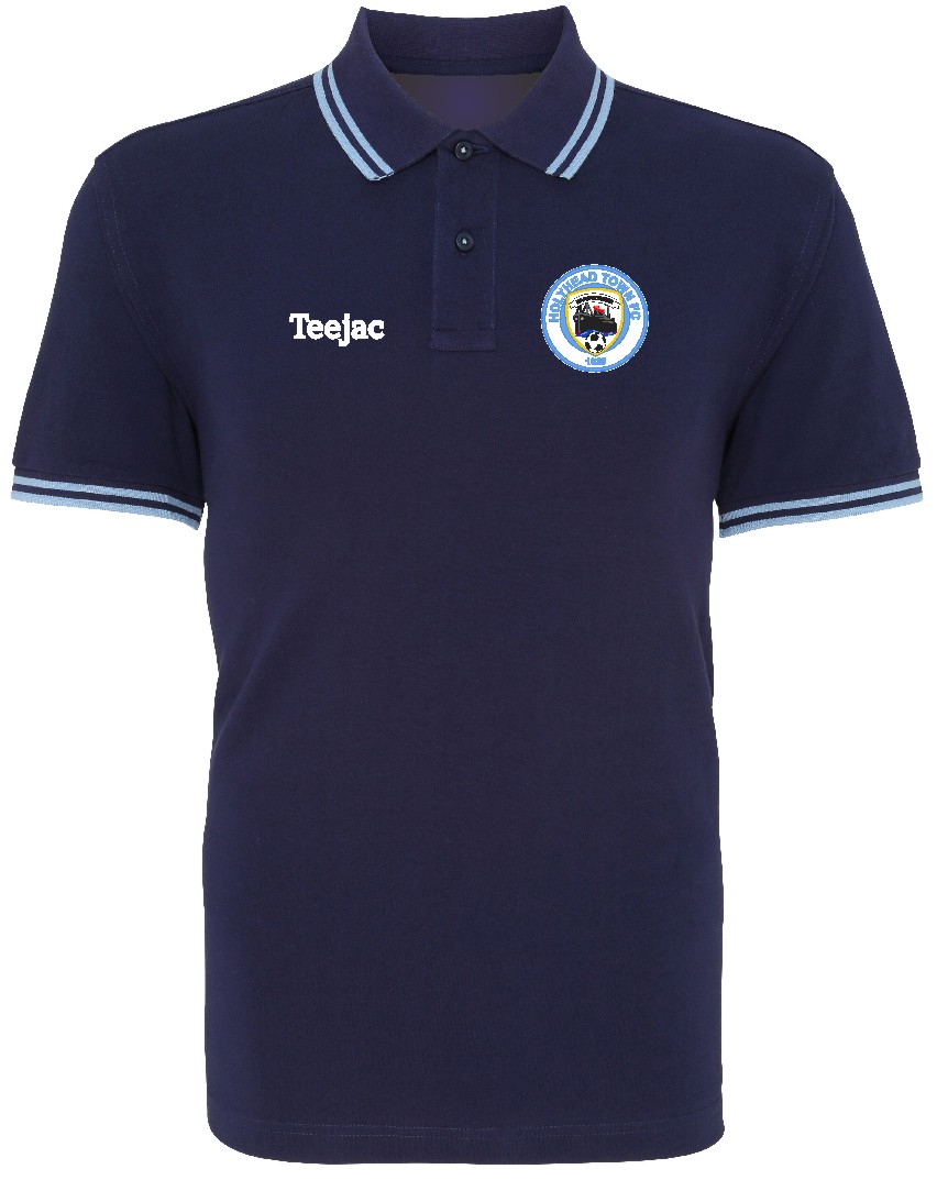 Holyhead Town FC Classic Tipped Cotton Polo - Teejac