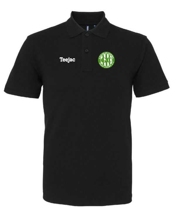 Glan Conwy FC Black Cotton Polo