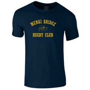 Menai Bridge RFC Navy Print T-Shirt