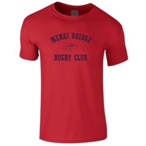 Menai Bridge RFC Red Print T-Shirt