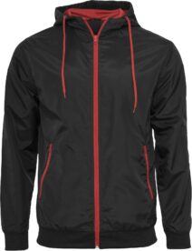 Men's Black Red Wind Runner Jacket