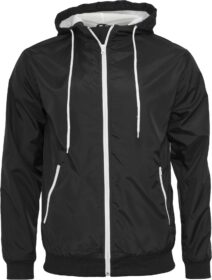 Men's Black White Wind Runner Jacket