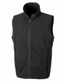 Black Micro Fleece Gilet
