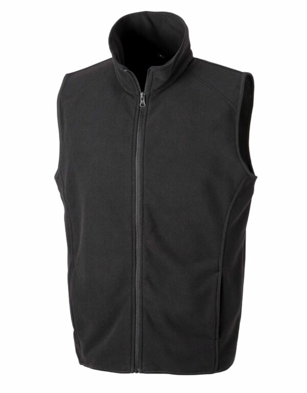 Black Micro Fleece Gilet