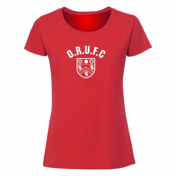 Oldham RUFC Ladies Fit Red Print T-Shirt