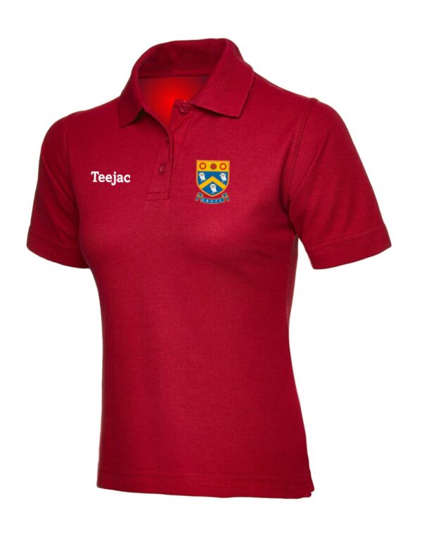 Oldham RUFC Ladies Fit Red Cotton Polo