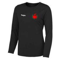 Penrhyn Bay FC Long Sleeve Ladies Fit Sports T-Shirt