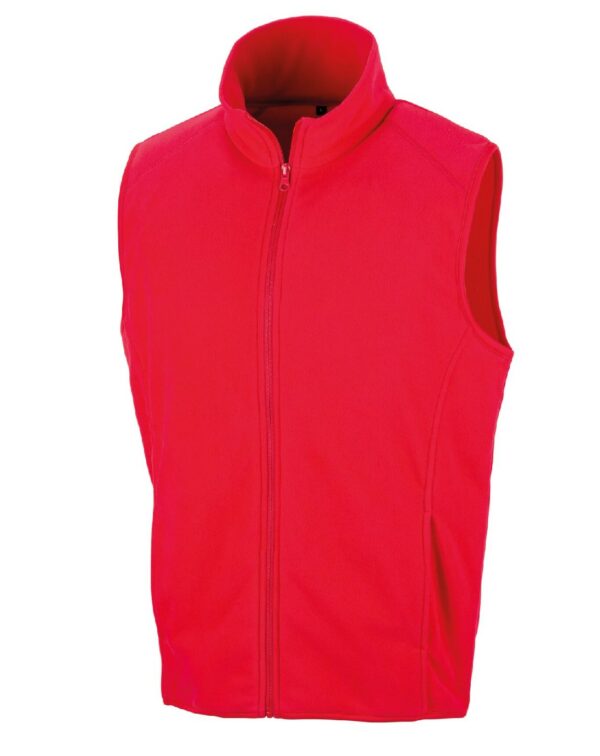 Red Micro Fleece Gilet