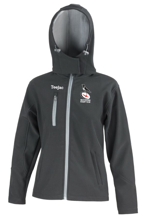 Royston Rugby Club Ladies Softshell Hooded Jacket