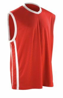 V-Neck Quick Dry Red Sleeveless Training Top
