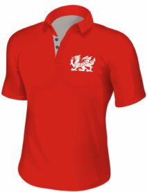 Welsh Dragon Embroidered Polo Shirt