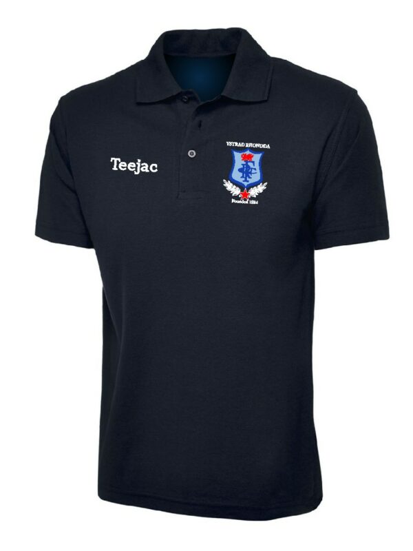 Ystrad Rhondda Navy Cotton Polo
