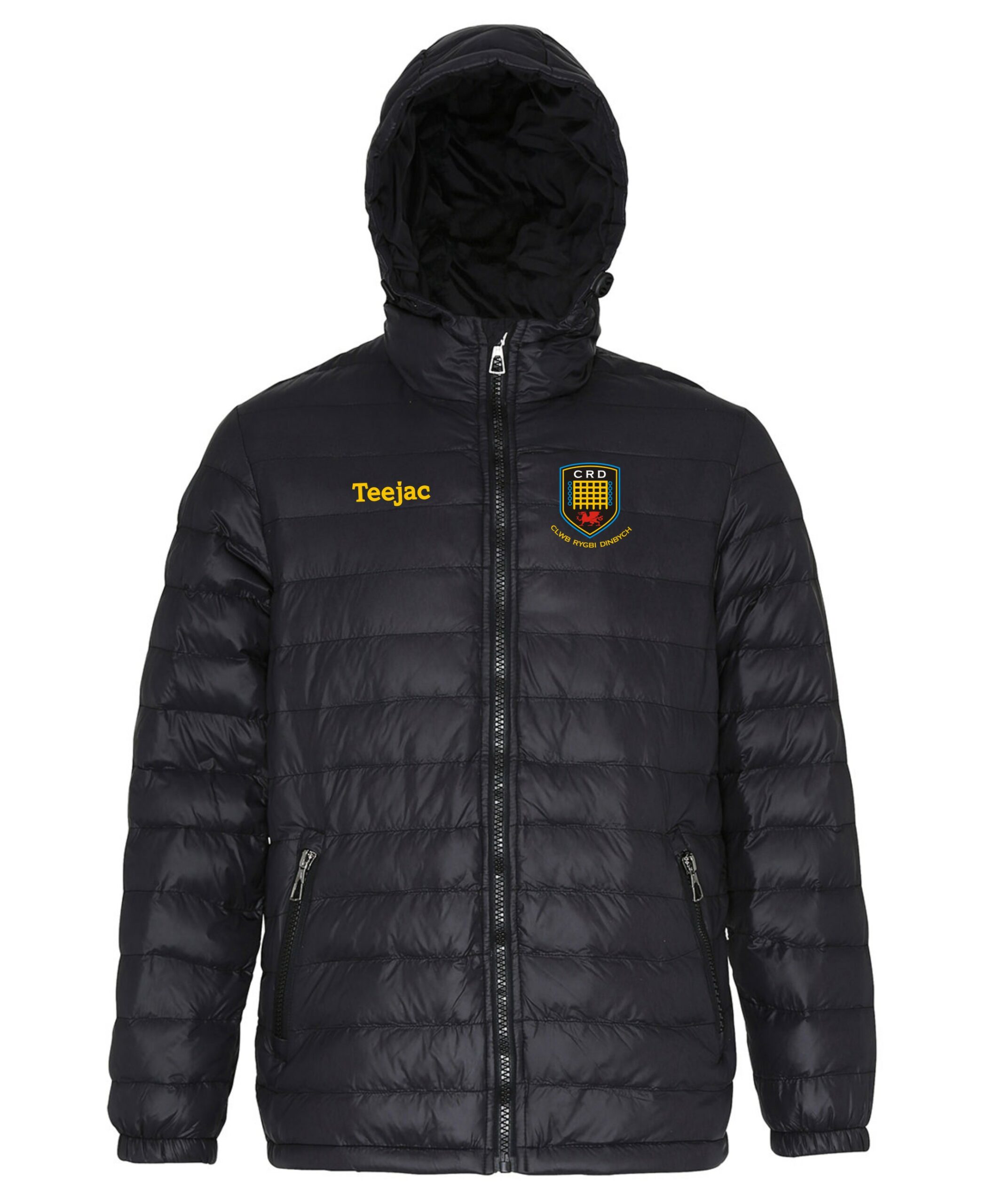 Clwb Rygbi Dinbych Hooded Puffer Jacket - Teejac