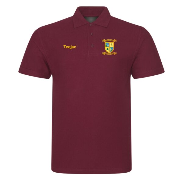 St Brendans' RFC Classic Cotton Polo Burgundy