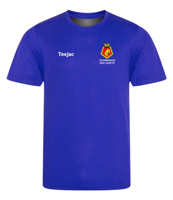 Trowbridge Sea Cadets Sports T-Shirt Blue or Orange - Image 2