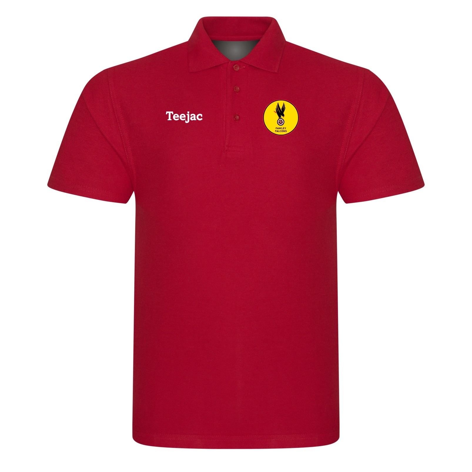 Fawley Falcons FC Classic Polo Red or Black - Teejac