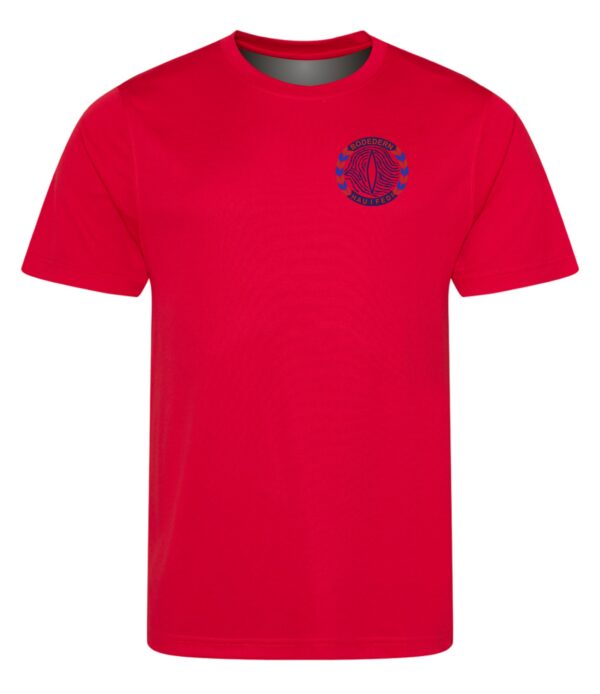 Ysgol Uwchradd Bodedern Dry T-Shirt Red or Black - Image 2