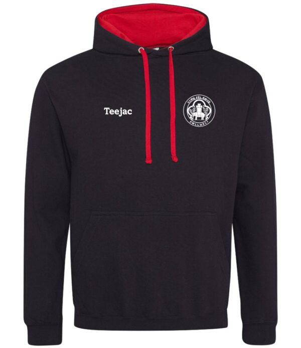 Clwb Pel Rwyd Pwllheli Contrast Hoody