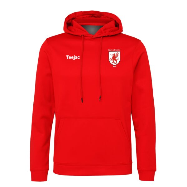 Rhyl RFC Sports Hoody Red or Black - Image 2