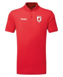 Rhyl RFC Sports Polo Red or Black