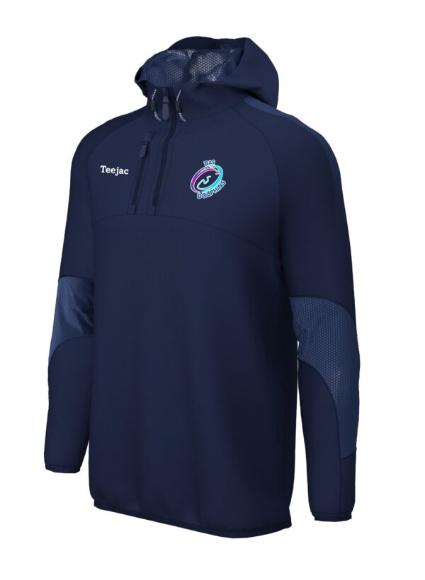Bae Ceredigion Dolphins Pro Junior 1/4 Zip Hooded Jacket