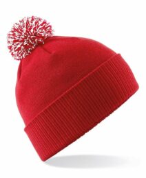 Cemaes Bay FC Bobble Hat Red or Black