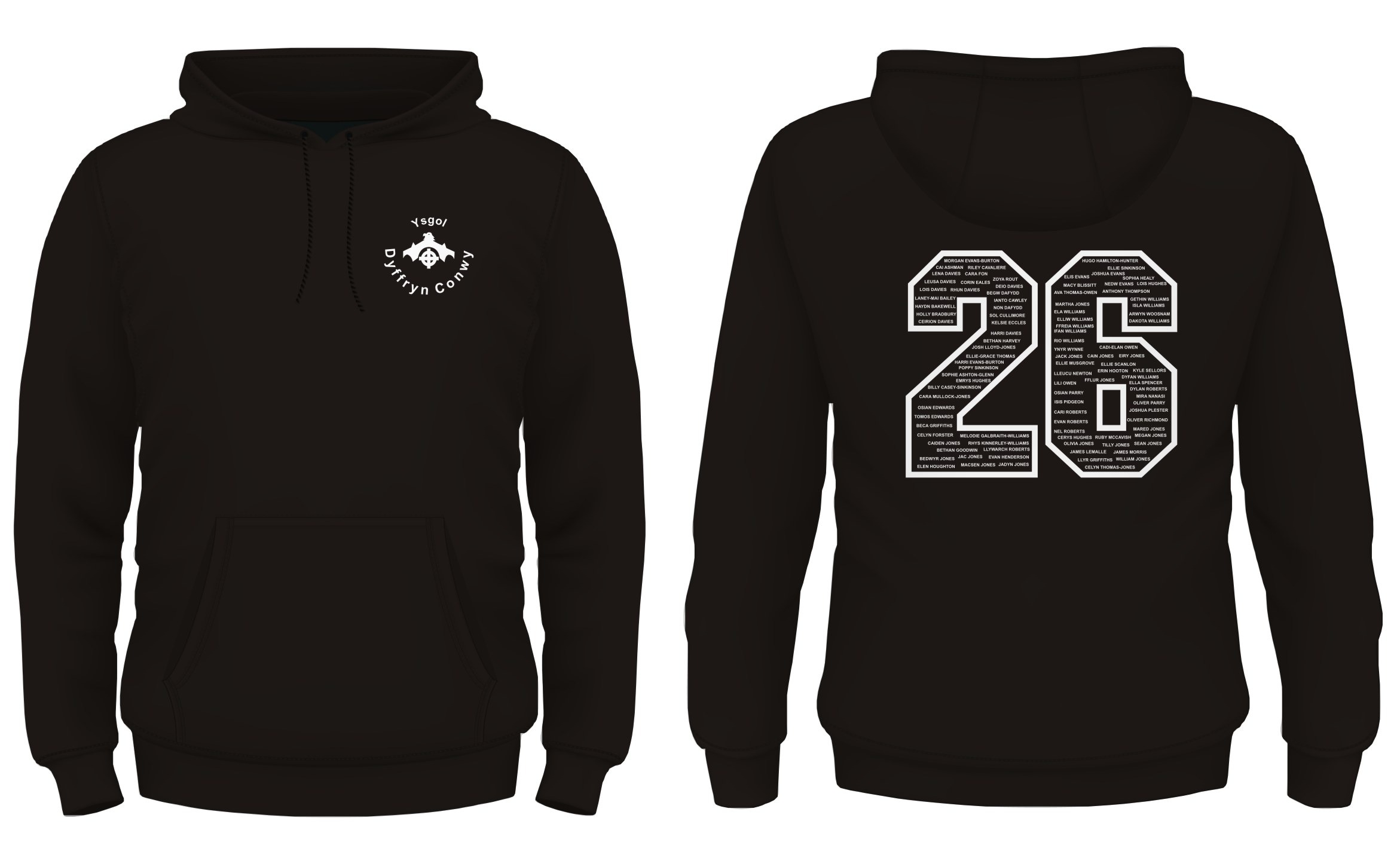 Ysgol Dyffryn Conwy Year 11 Leavers Hoody 2026 XL-3XL - Image 3