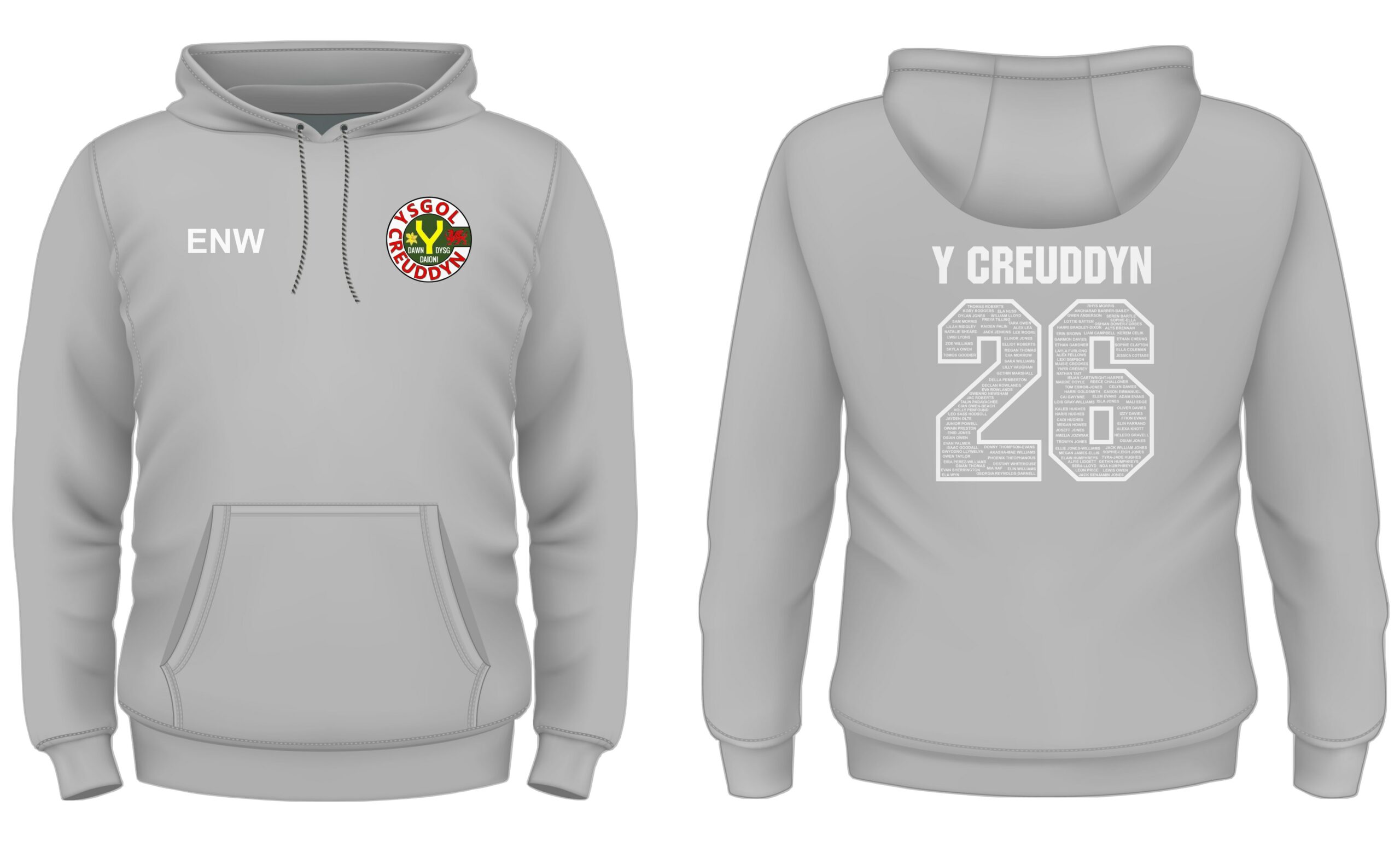 Ysgol Y Creuddyn Year 11 Leavers Hoody 2026 XS-L - Image 6