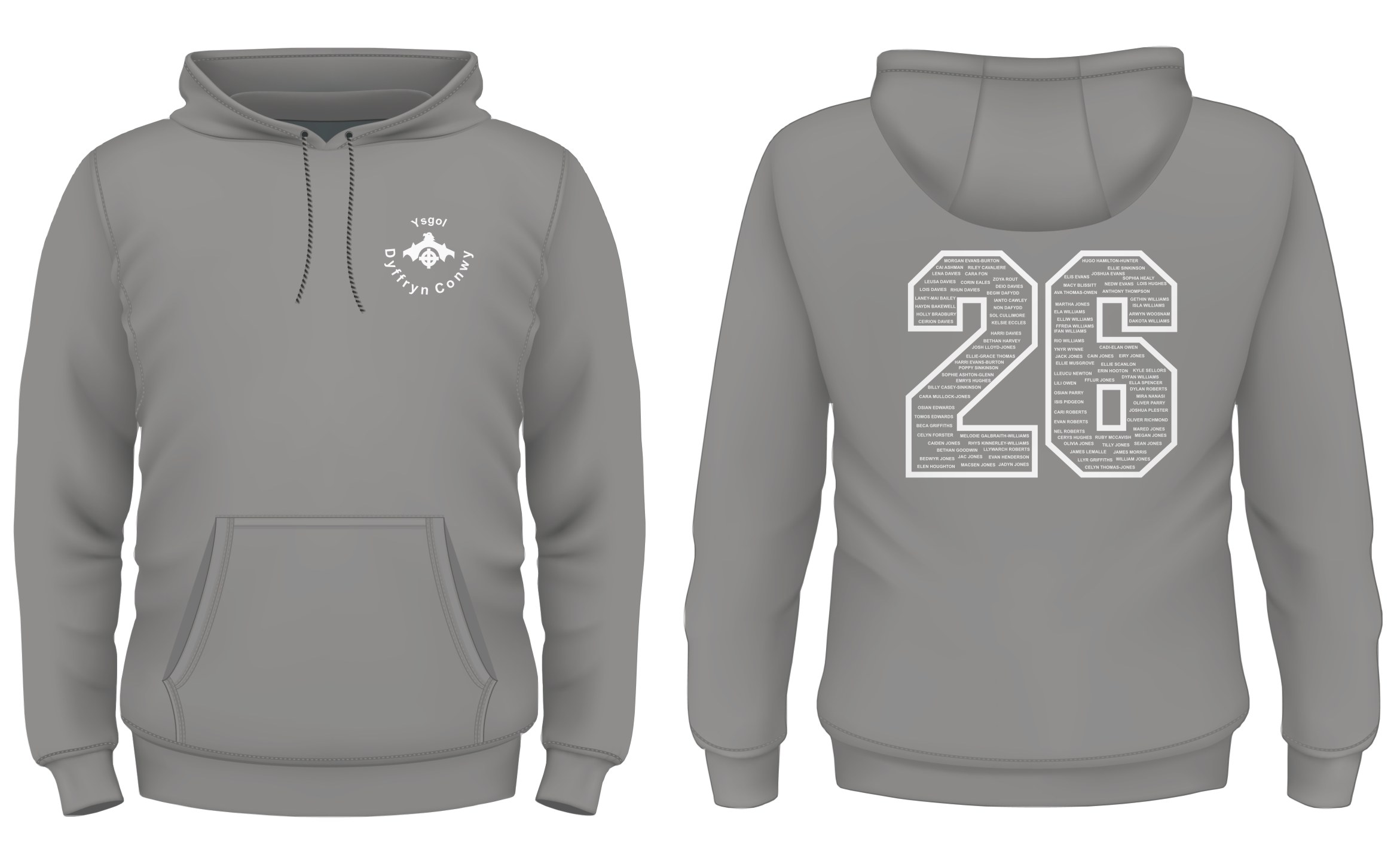 Ysgol Dyffryn Conwy Year 11 Leavers Hoody 2026 XL-3XL - Image 4