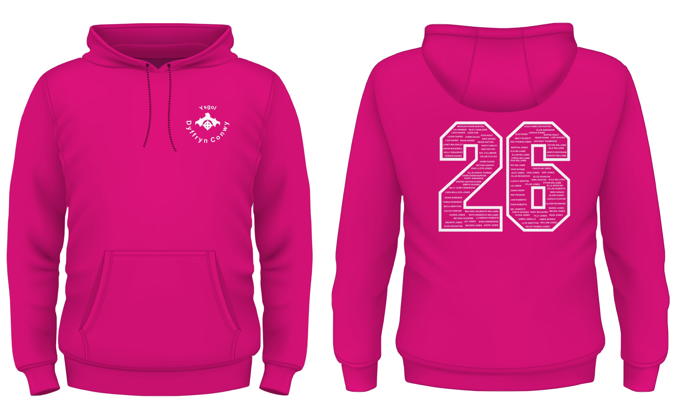 Ysgol Dyffryn Conwy Year 11 Leavers Hoody 2026 XL-3XL - Image 5