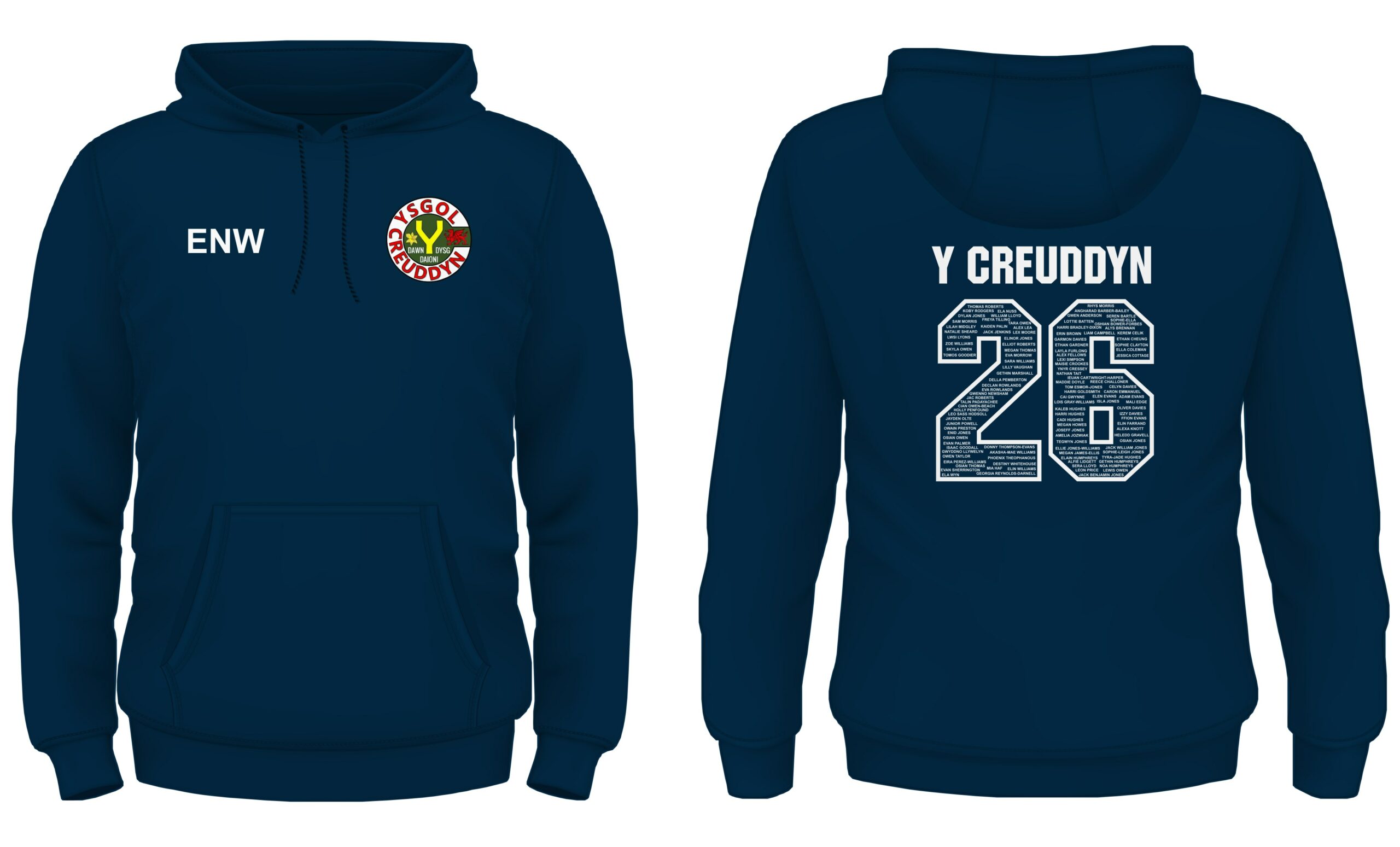 Ysgol Y Creuddyn Year 11 Leavers Hoody 2026 XS-L - Image 4