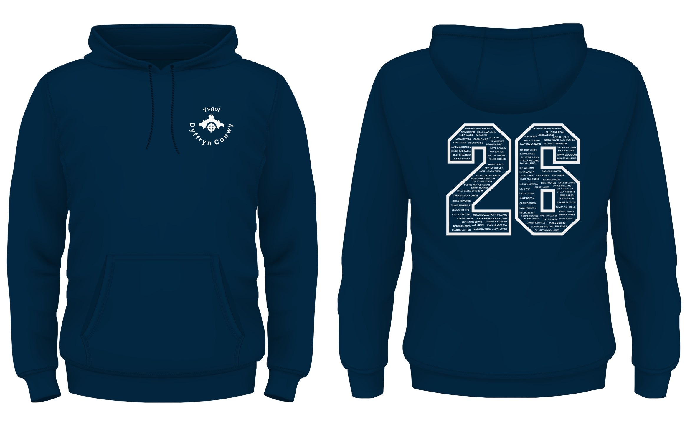 Ysgol Dyffryn Conwy Year 11 Leavers Hoody 2026 XL-3XL - Image 8